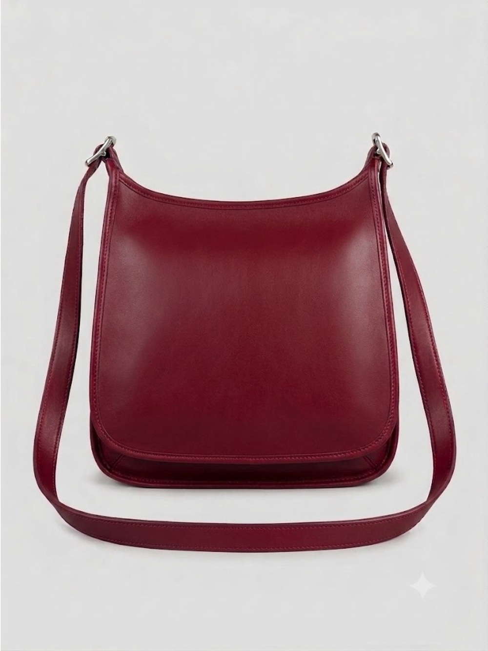 Vintage Coach Red Glovetanned Leather Hippie Flap Festival Crossbody Bag